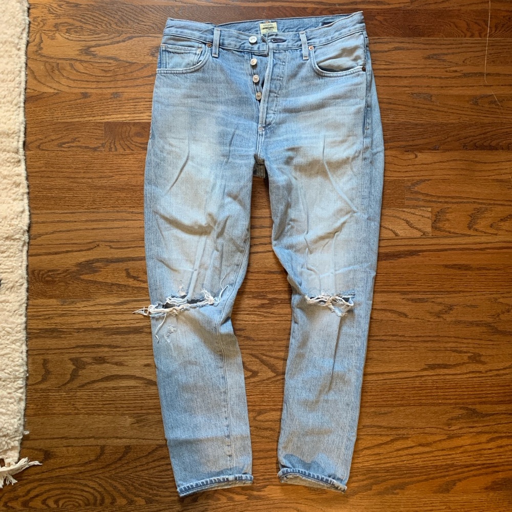 CITIZENS OF HUMANITY Liya High Rise Classic Fit Crop Jeans
